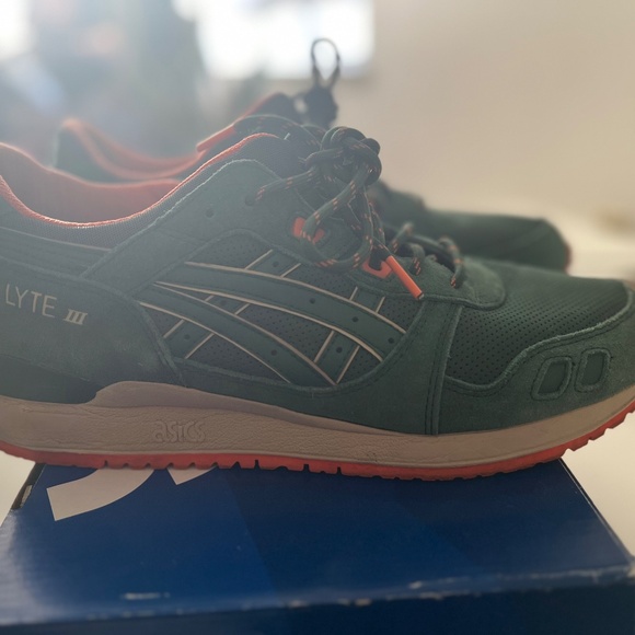 ASICS GEL LYTE III OUTDOOR PACK GREEN/ORANGE MENS SIZE 11 main image 6